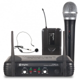 Bezdrátový mikrofon set ruční a headset mikrofon UHF