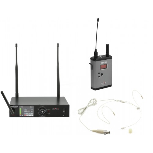 PSSO Set WISE ONE+BP+ náhlavní mikr., 1-kanálový bezdrátový mikrofonní set 518-548 MHz