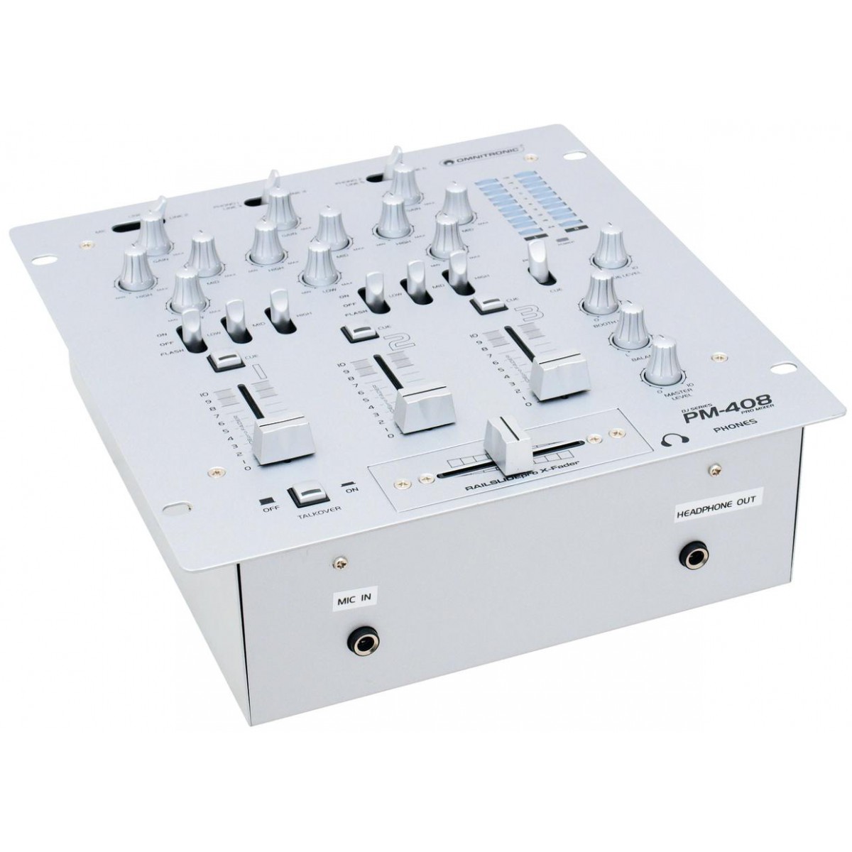 3-kanálový DJ mix pult Omnitronic PM-408