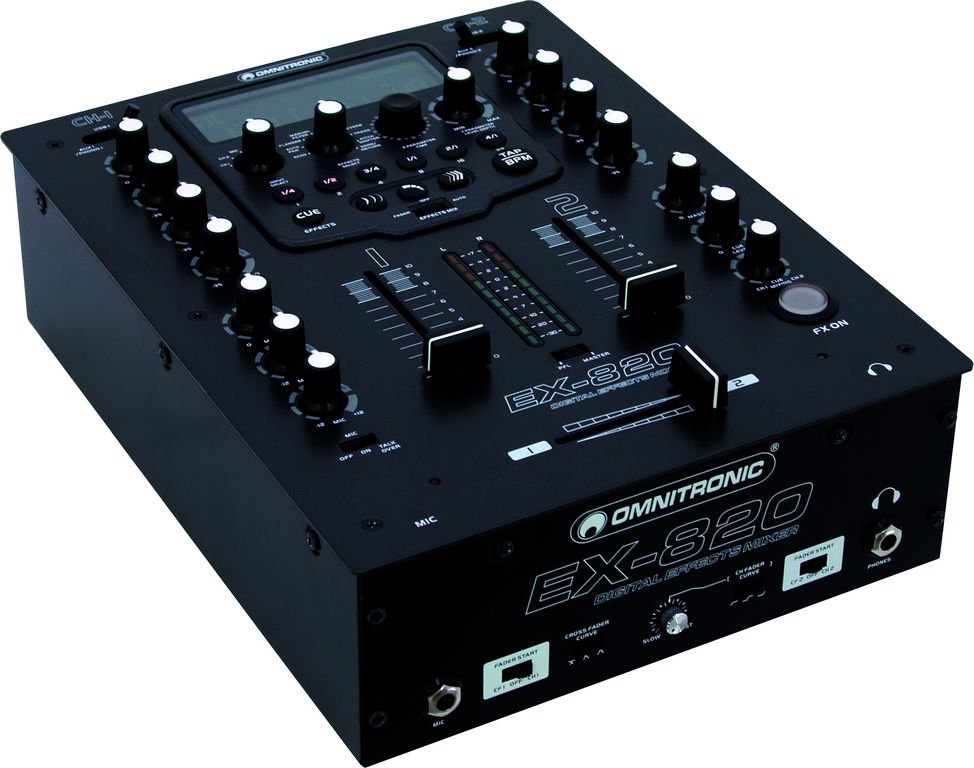 2-kanálový DJ mix pult Omnitronic EX-820 s digitálními efekty