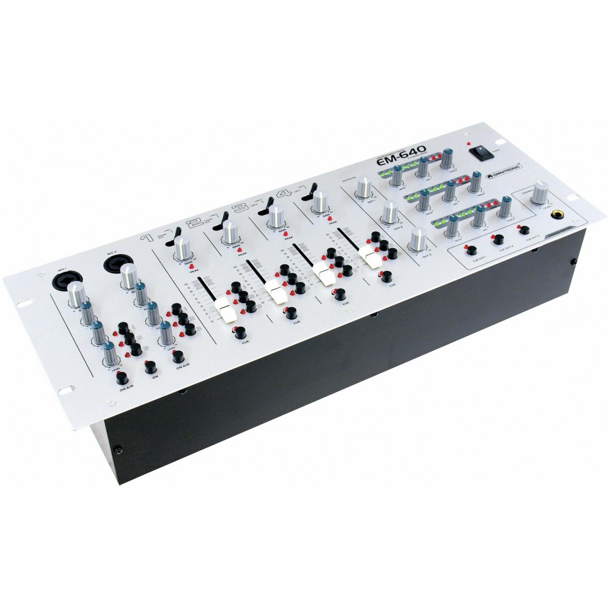 3-zónový 19“ mixážní pult Omnitronic EM-640