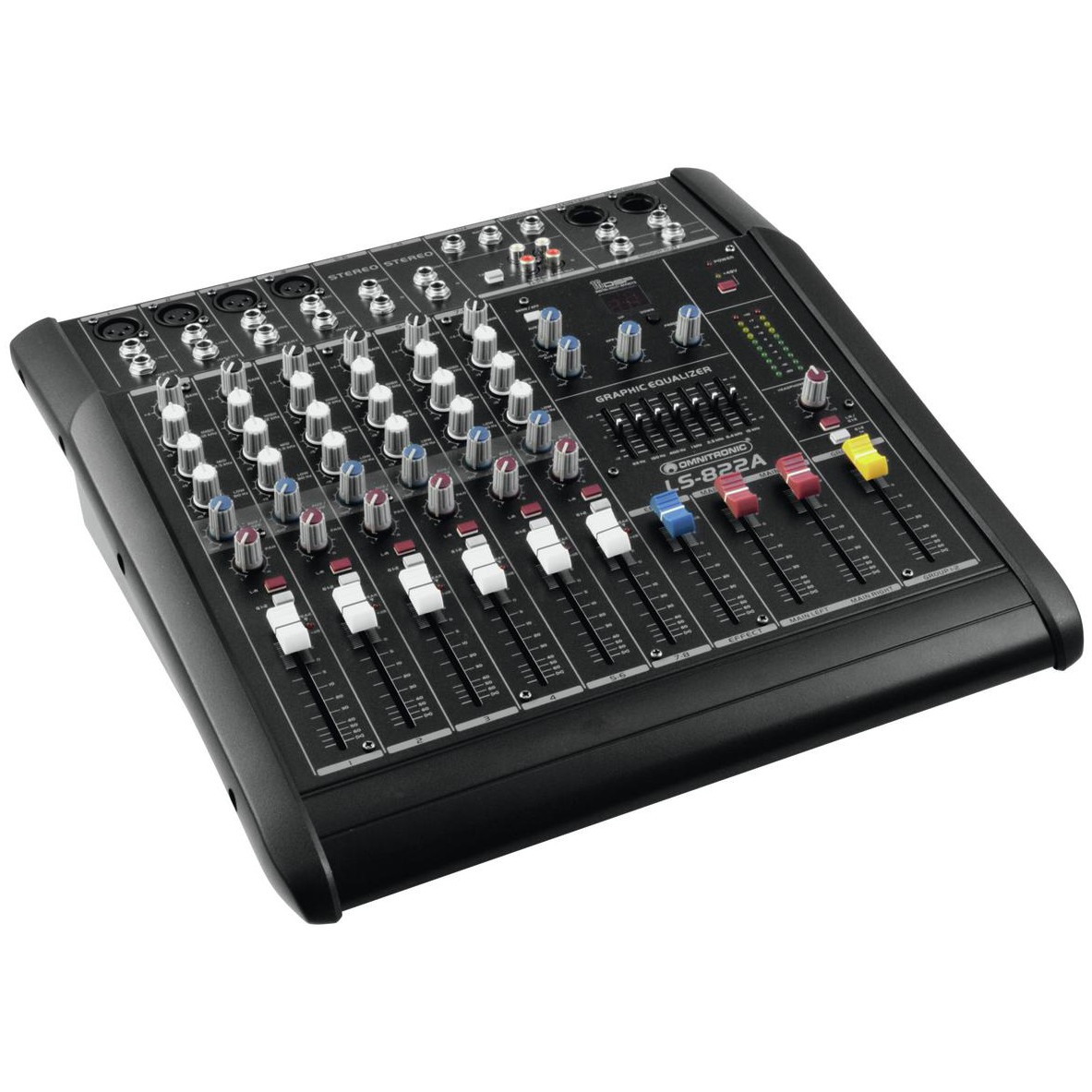 8 kanálový mixážní pult Omnitronic LS-822A