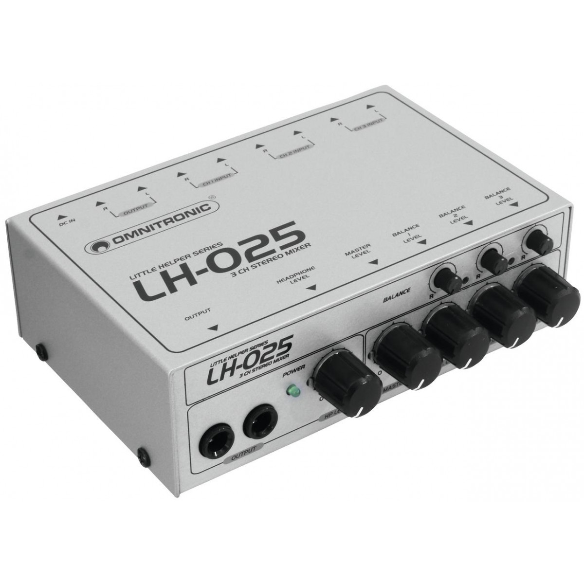 3-kanálový mini-mixer Omnitronic LH-025