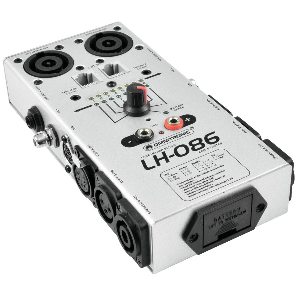 Univerzální kabelový tester Omnitronic LH-086