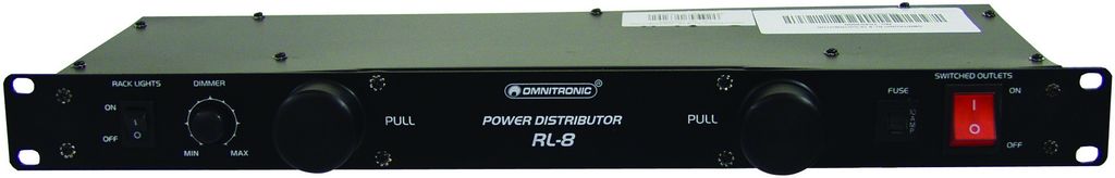 Osvětlení racku a rozvaděč v jednom Omnitronic RL-8
