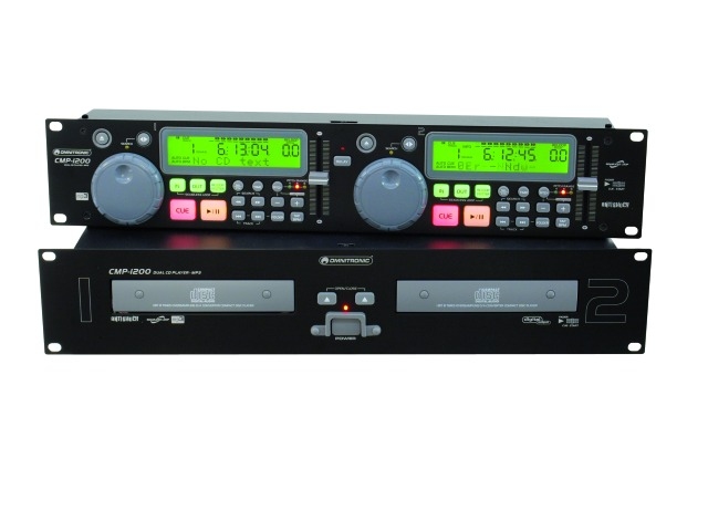 Omnitronic CMP-1200B Dual CD/MP3 přehrávač, černý