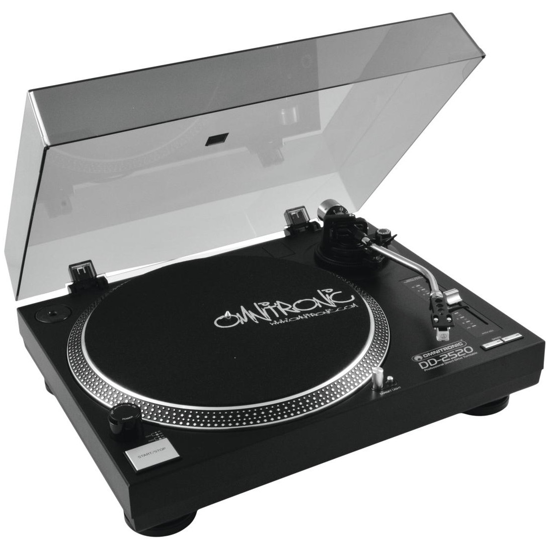 DJ gramofon s přímým náhonem a USB černý