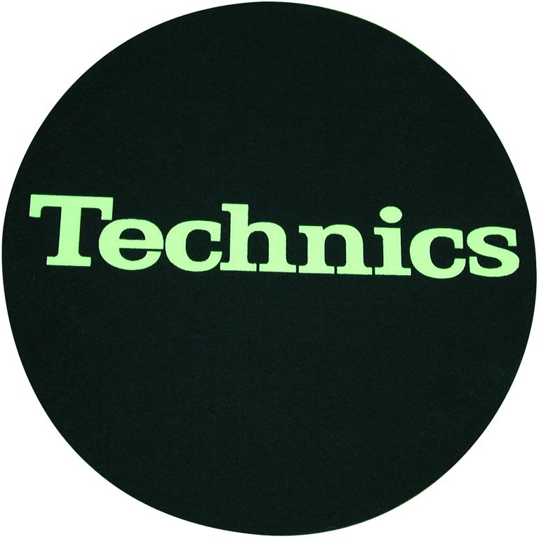 Slipmat Technics Black - Glow logo