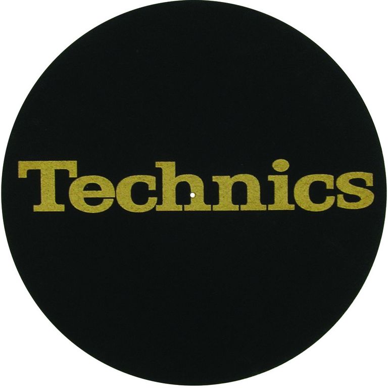 Slipmat Technics Black - Gold logo