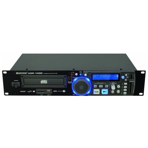 DJ CD/MP3/SD/USB přehrávač s IR dálkovým ovládáním Omnitronic XDP-1400