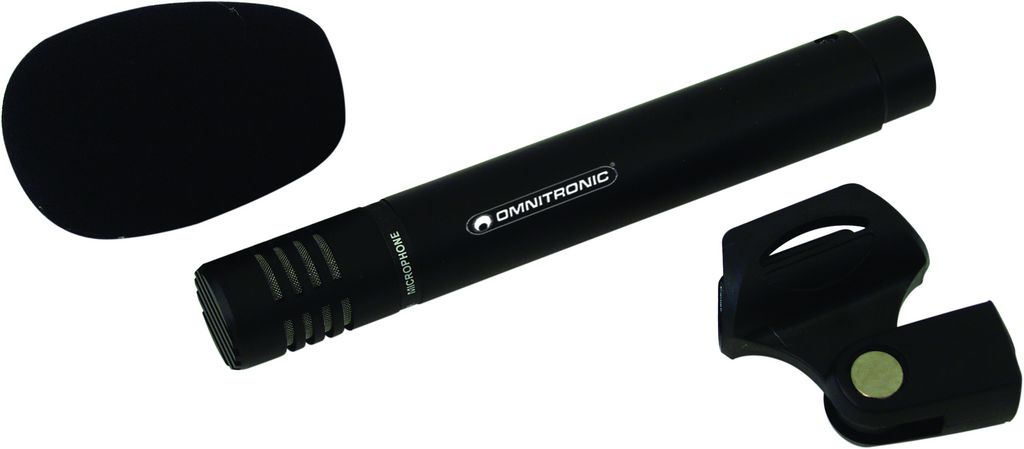Směrový kondenzátorový mikrofon Omnitronic IM-500