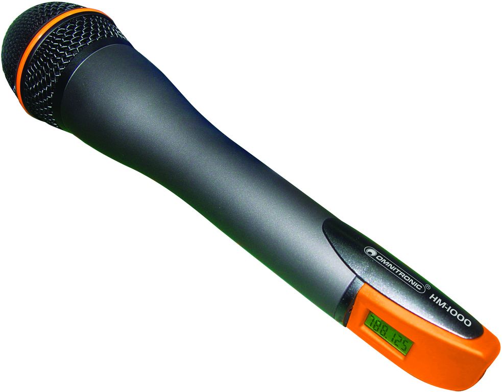 Omnitronic HM-1000, bezdrátový ruční mikrofon UHF pásmo