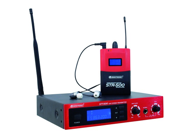 Omnitronic IEM-500, bezdrátový in-Eir odposlech UHF