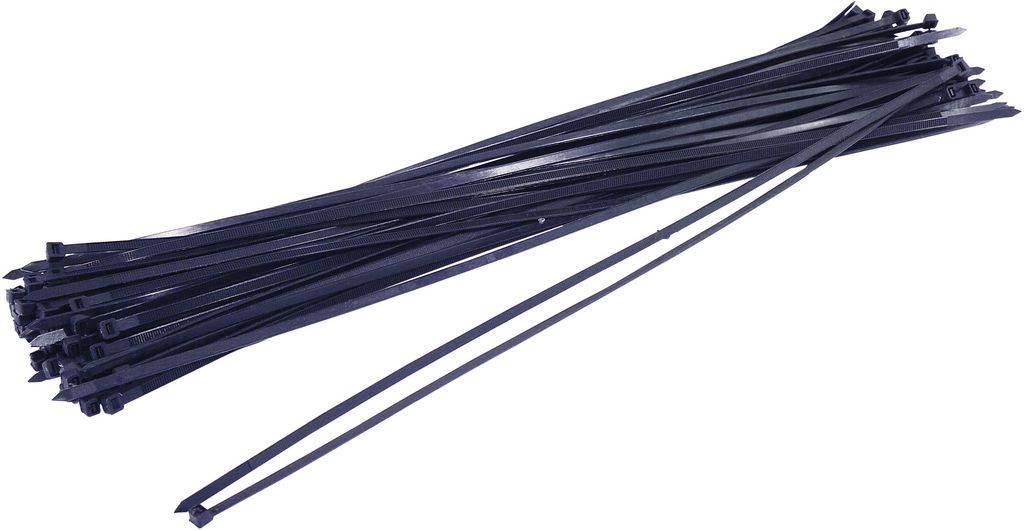 Vázací pásky na kabely 350x4,8mm, černé (100ks)