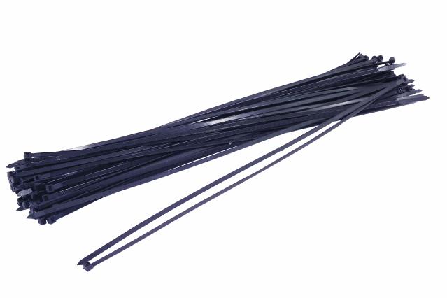 Vázací pásky na kabely 450x4,8mm, černé (100ks)