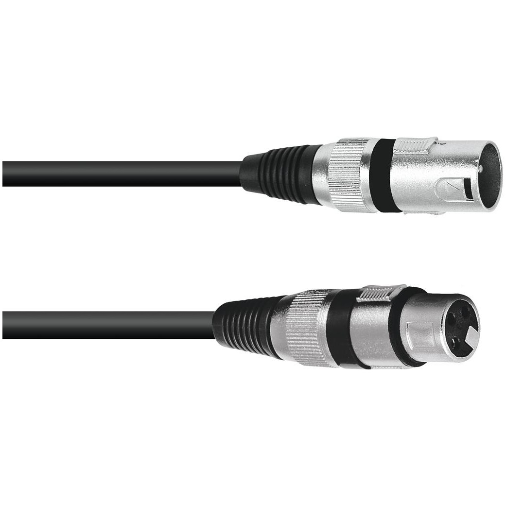 Kabel MC-200 XLR samec - XLR samice, černý, 20m