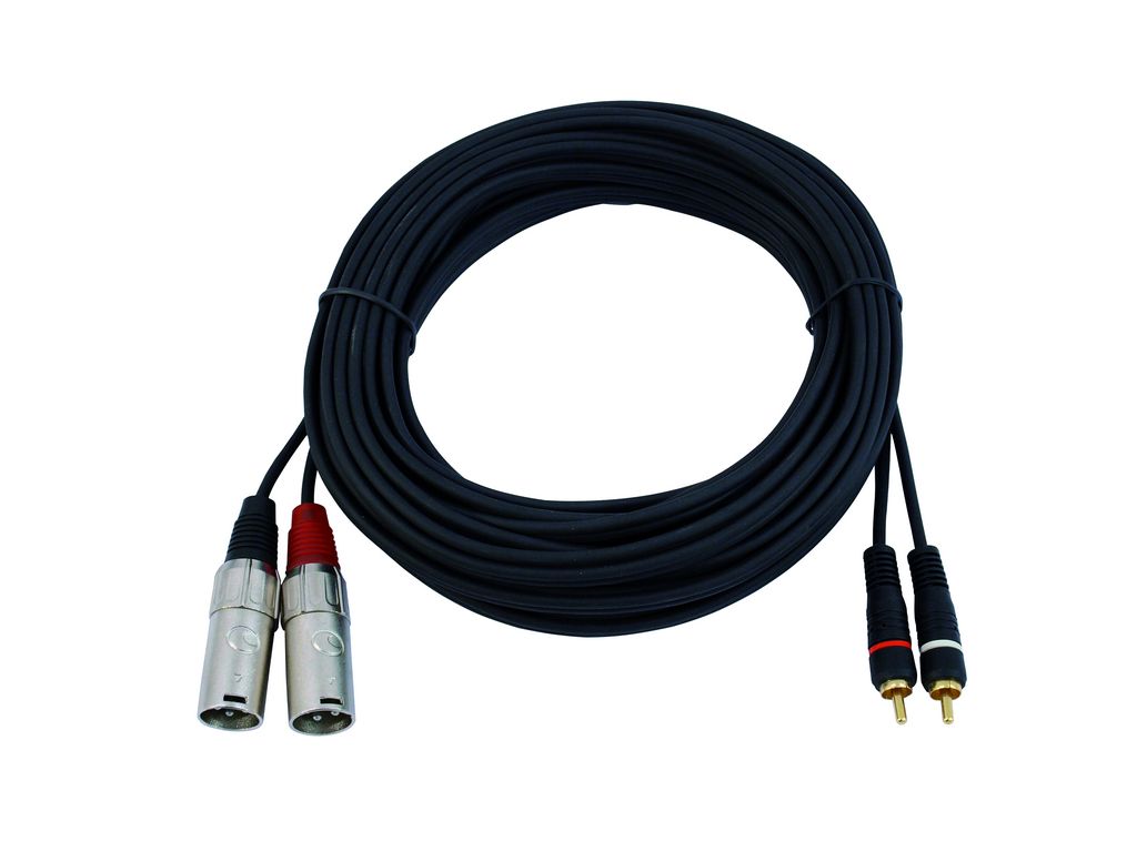 Kabel XC2-100 2x RCA - 2x XLR samec, 10 m