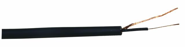 Omnitronic nástrojový kabel, 1x 0,22qmm stíněný, černý