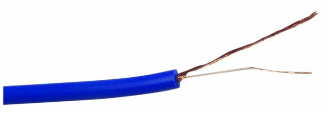 Omnitronic nástrojový kabel, 1x 0,22qmm stíněný, modrý