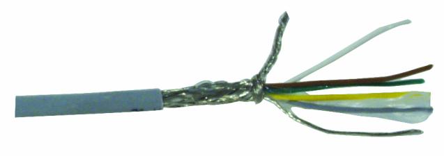 Kabel datový stíněný LiYCY 5x0.14 qmm, role 50m