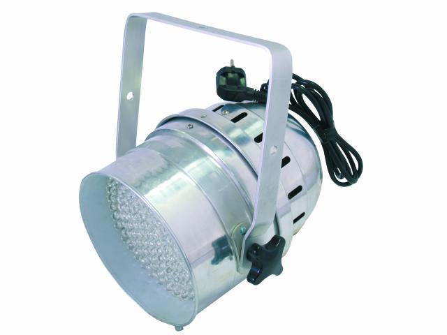 Eurolite LED PAR-64 krátký stříbrný, 183x 10mm LED, 6000K