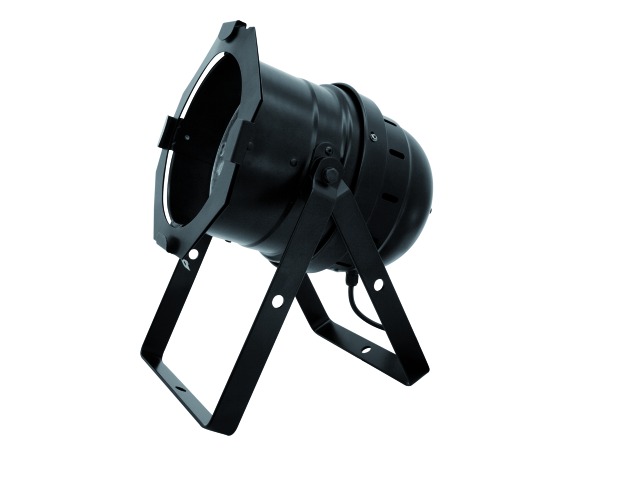 Reflektor LED PAR-64 W/A spot černý, 36x 1W LED, teplá+studená bílá