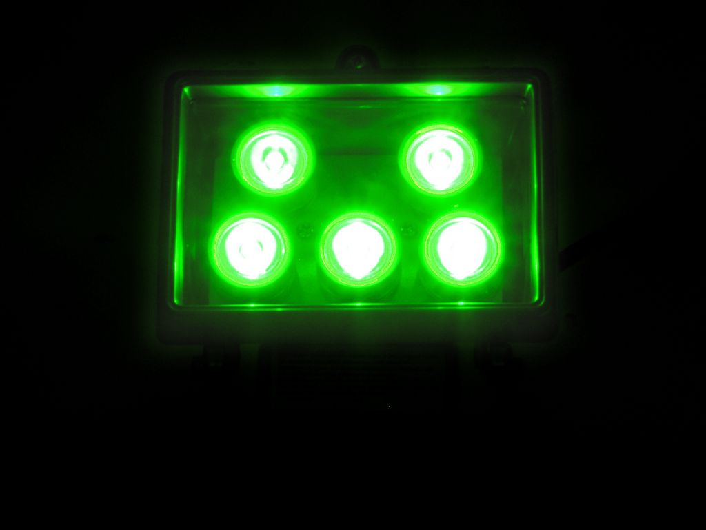 Eurolite LED FL-5 zelený 10° IP54