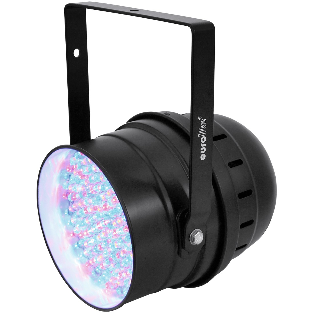 Reflektor LED PAR-64 RGBA spot černý, 177x 10 mm LED