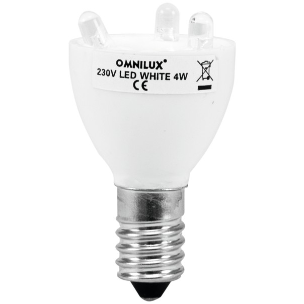 230V E14 0.2W LED Omnilux, bílá