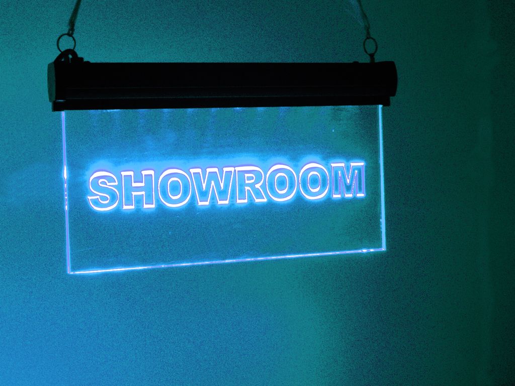 Eurolite LED informační panel Showroom modrý, 230V