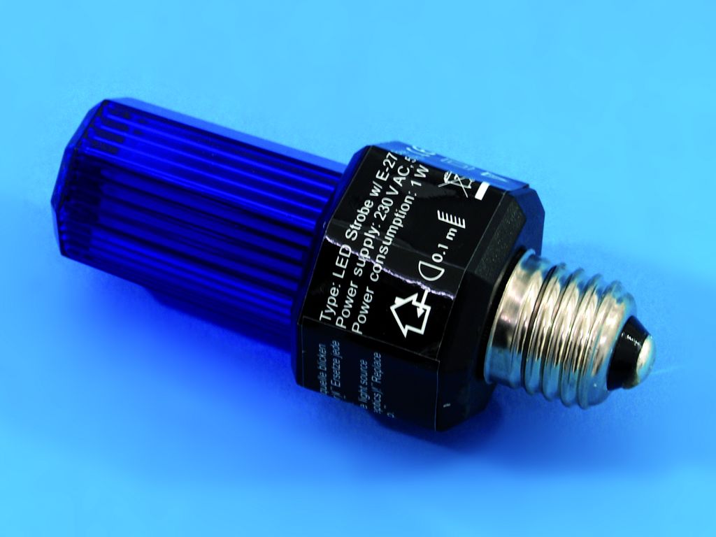 Eurolite LED-Strobe E-27, modrý