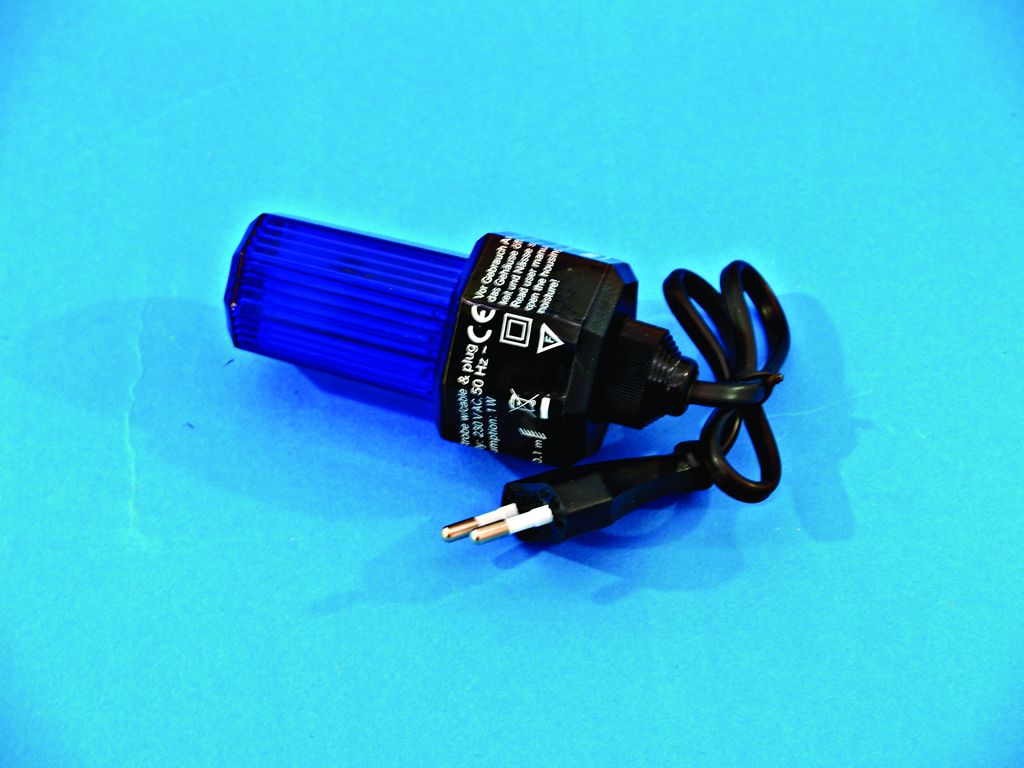 Eurolite LED-Strobe s napájecím kabelem, modrý