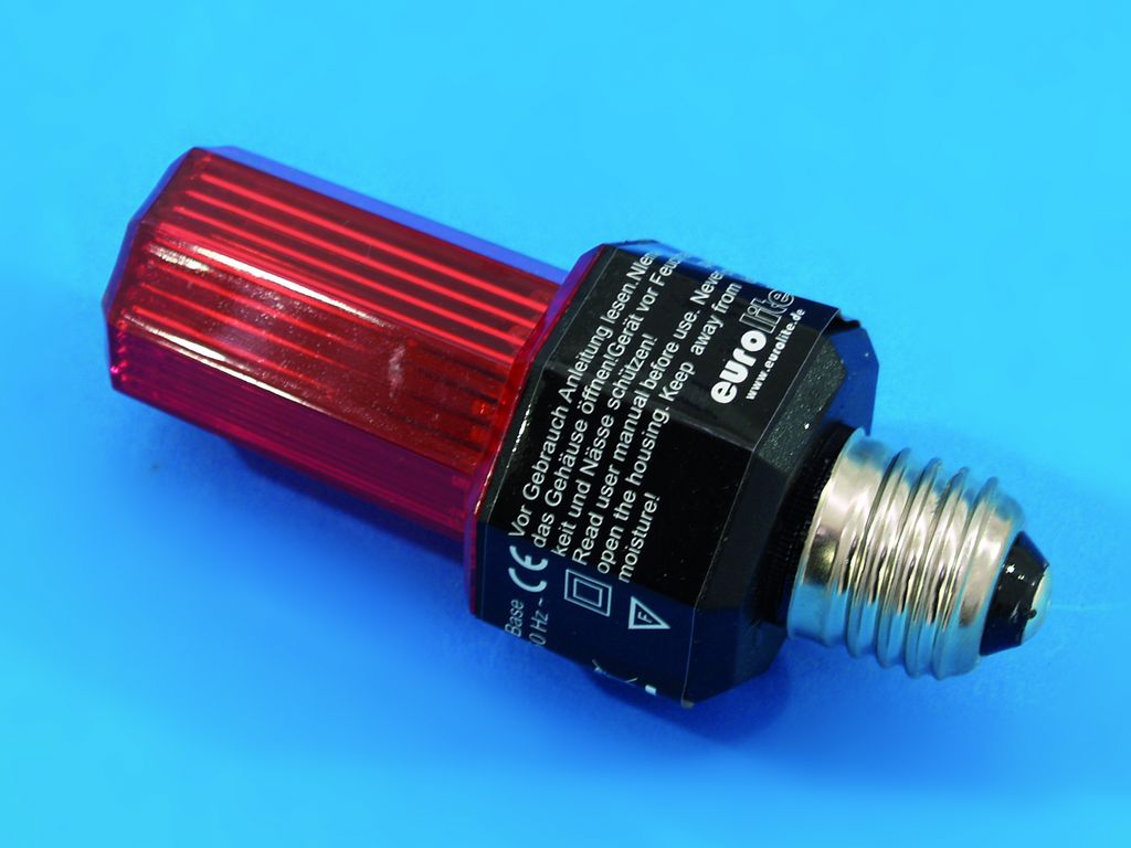 Eurolite LED-Strobe E-27, červený