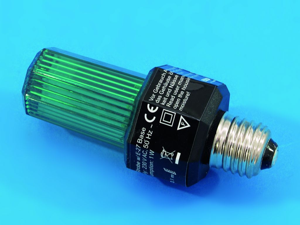 Eurolite LED-Strobe E-27, zelený