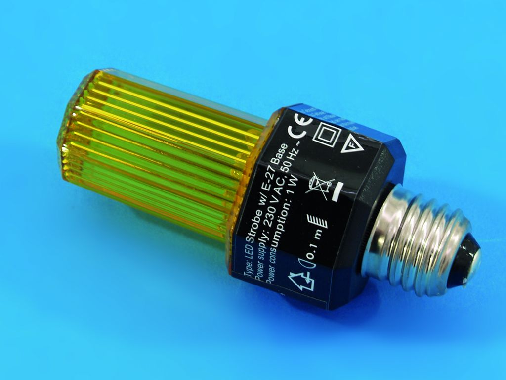 Eurolite LED-Strobe E-27, žlutý