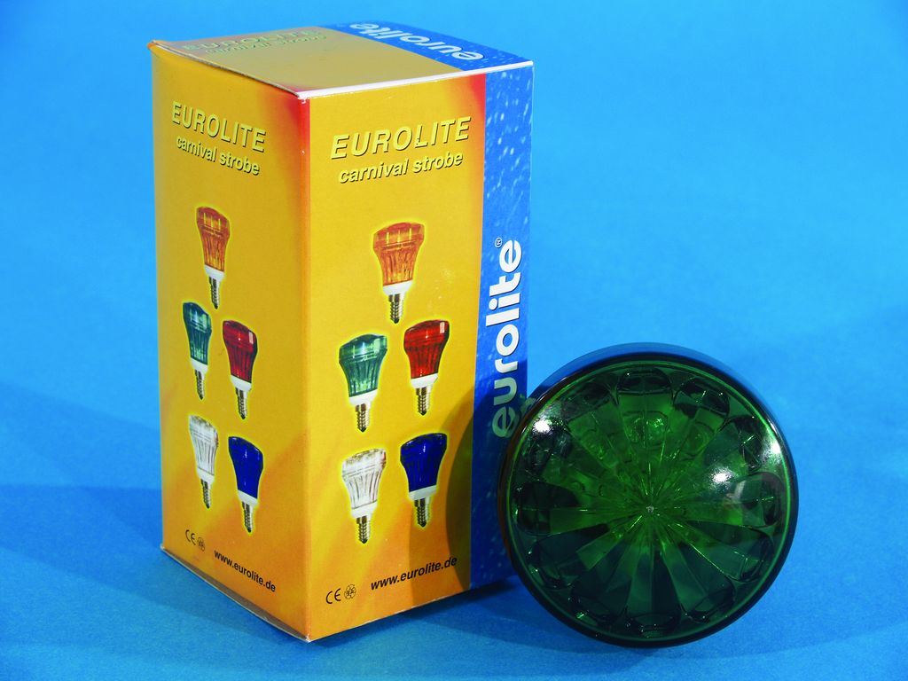 Eurolite LED-Strobe karneval E-14, zelený