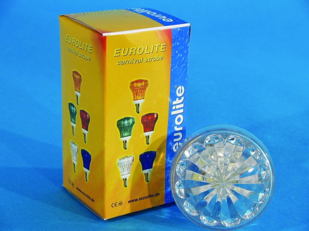 Eurolite LED-Strobe karneval E-27, čirý
