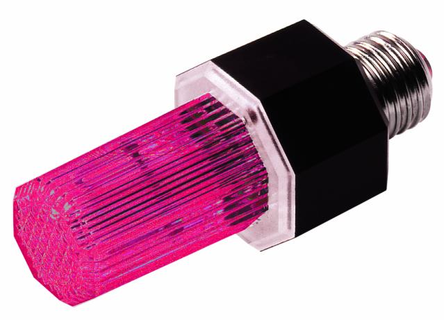 Strobo pro patici E27, červený