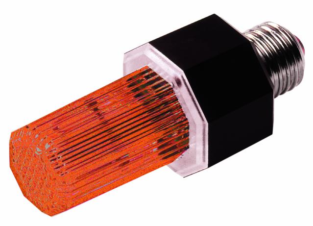 Strobo pro patici E27, oranžový