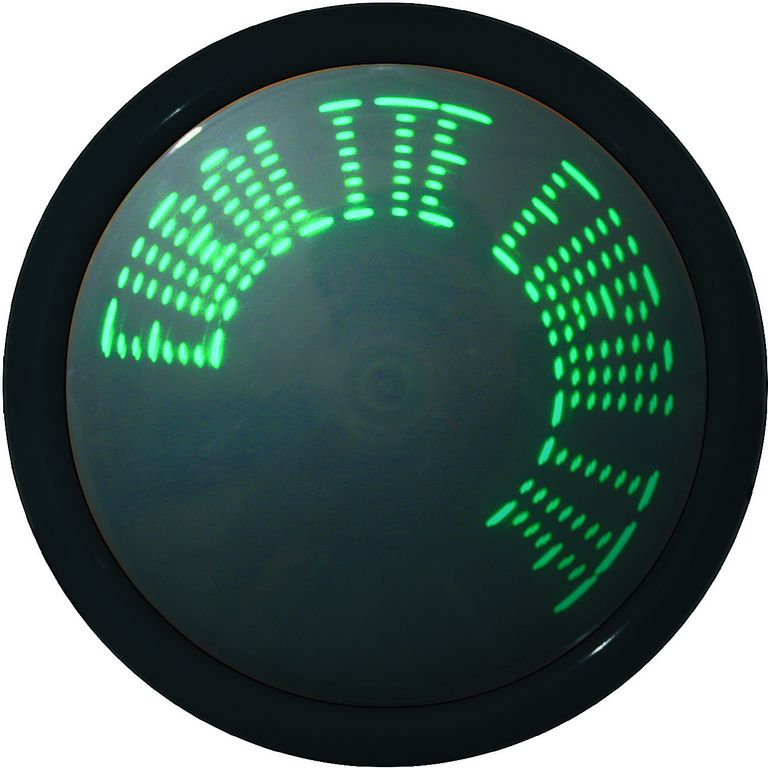 Eurolite LED reklamní textové disk, 230V, zelený