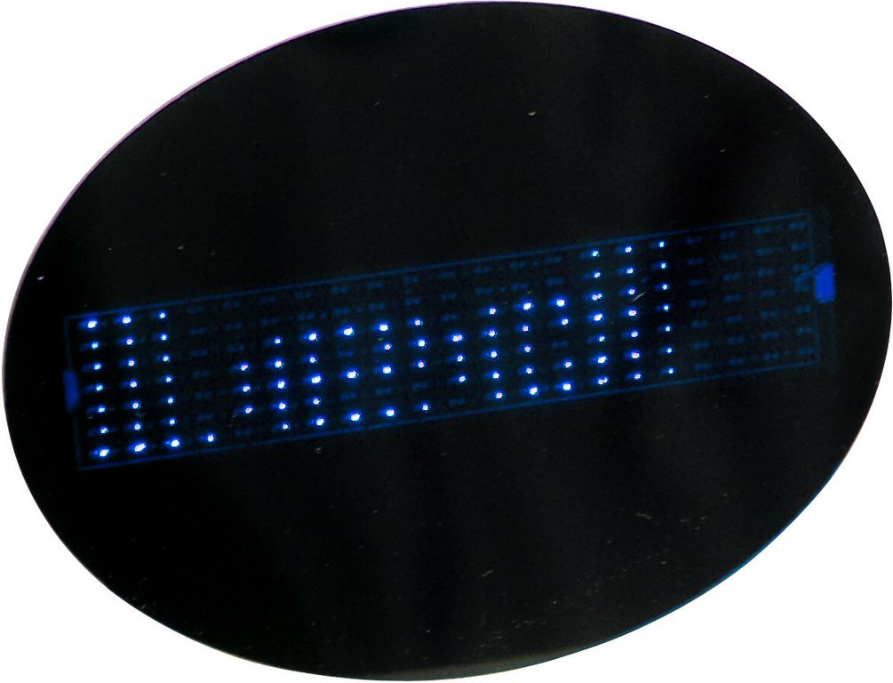 Eurolite LED odznak, 253 znaků, modrý