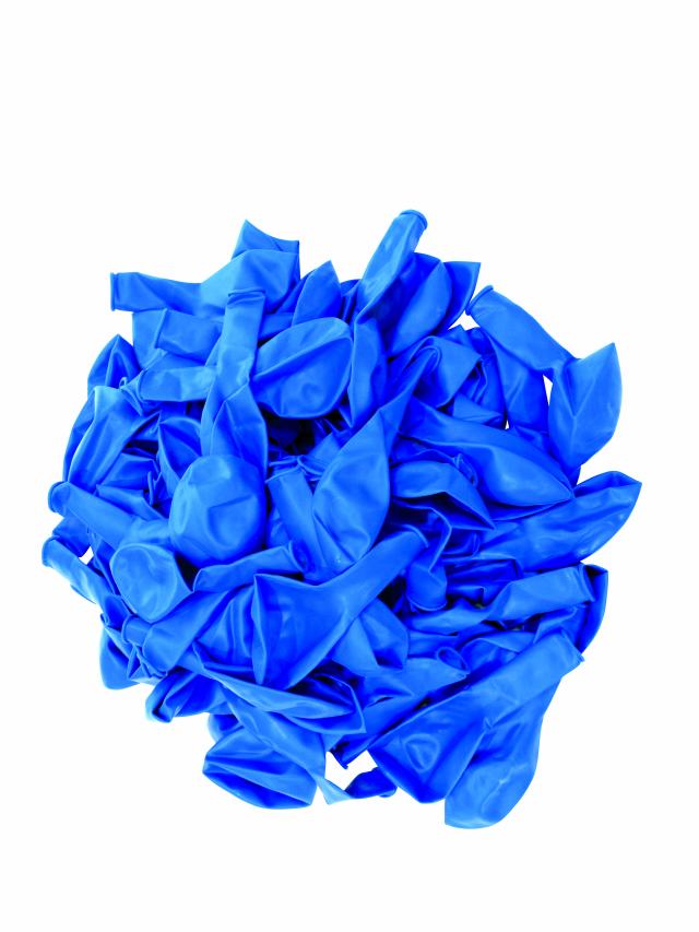 Balón standard 100, modrý, 100 ks v balení