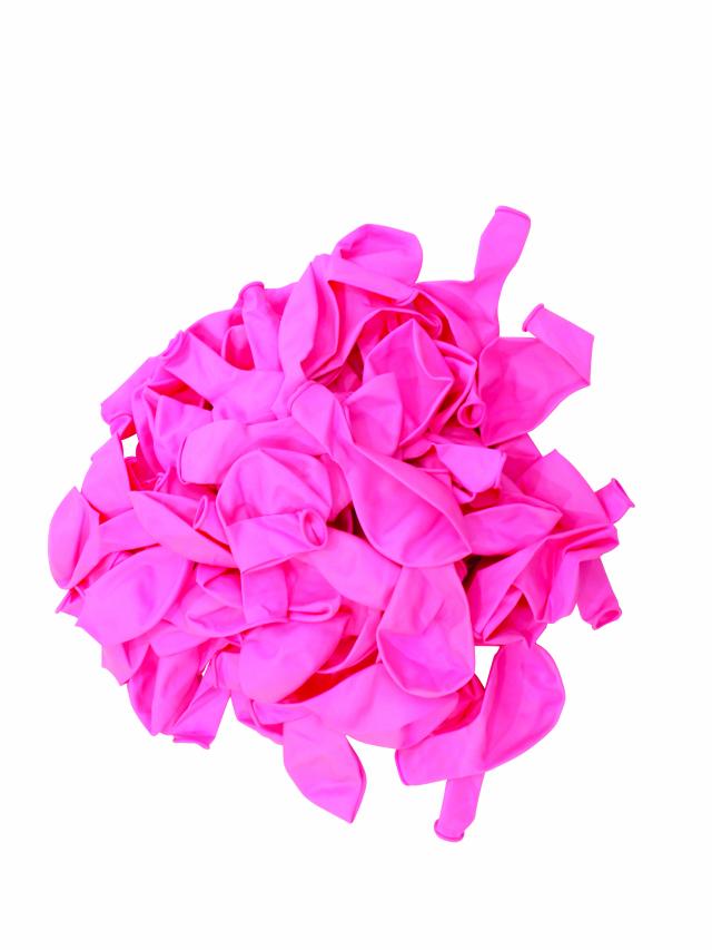 Balón standard 100, růžový, 100 ks v balení