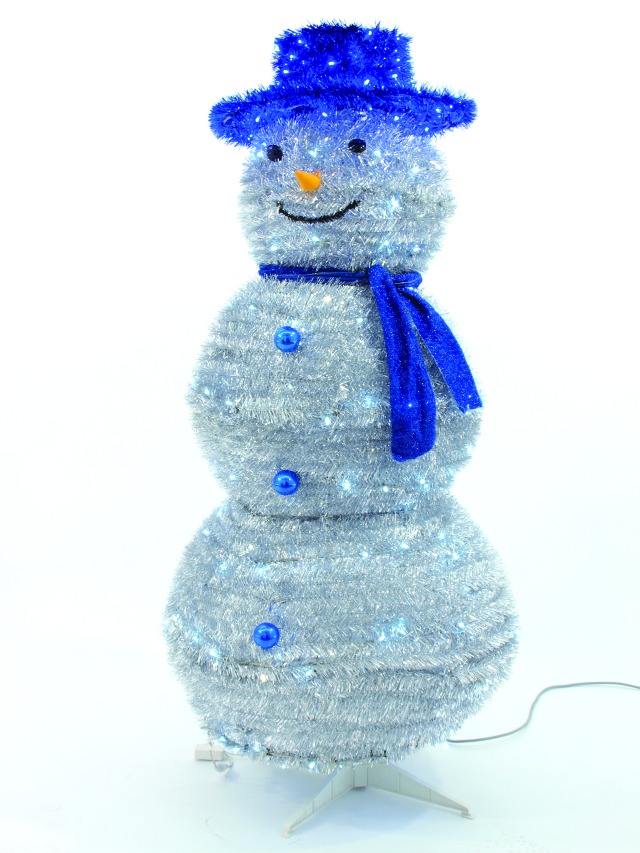 LED 3D sněhulák