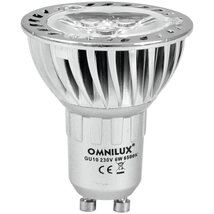 230V GU-10 3x1W LED Omnilux, chladič