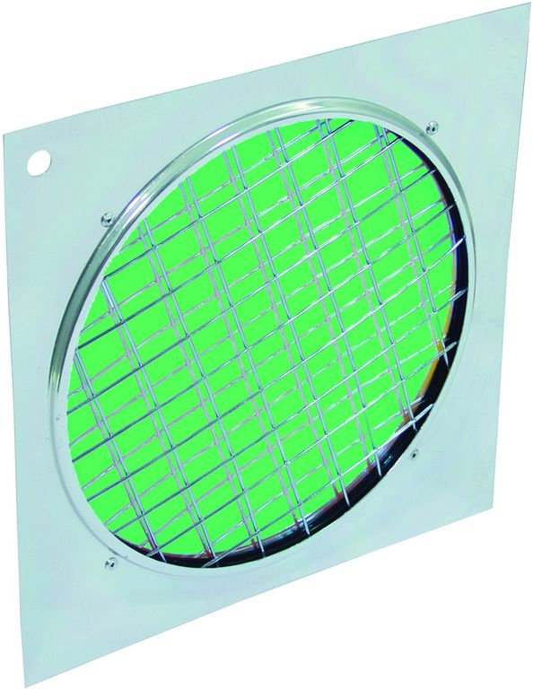 Dichrofiltr PAR 64 zelený, stříbrný rámeček