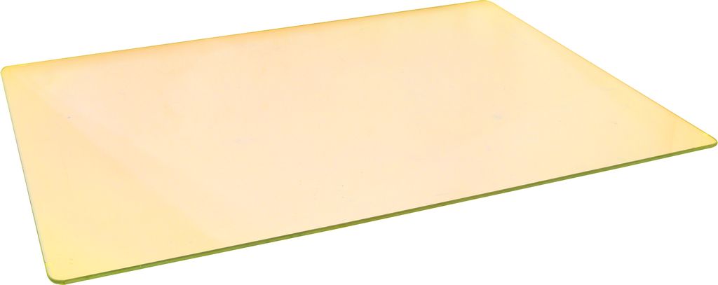 Dichrofiltr 530 x 390 x 4 mm, čirý, světle žlutý