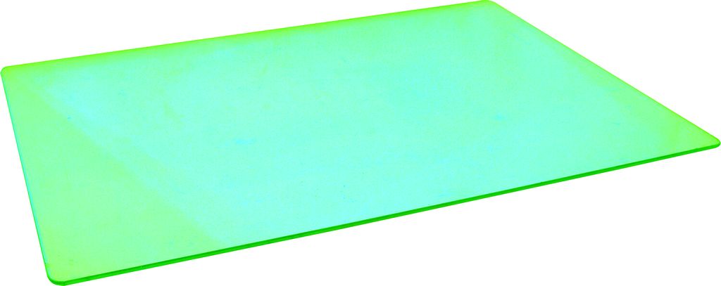 Dichrofiltr 530 x 390 x 4 mm, čirý, zelený