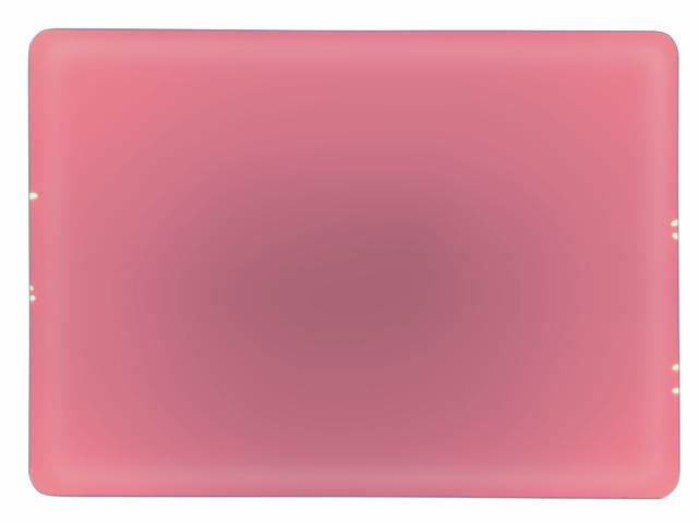 Dichrofiltr 258 x 185 x 3 mm, čirý, světle červený