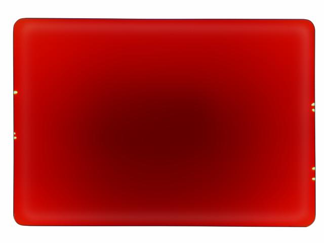 Dichrofiltr 380 x 285 x 3 mm, čirý, červený